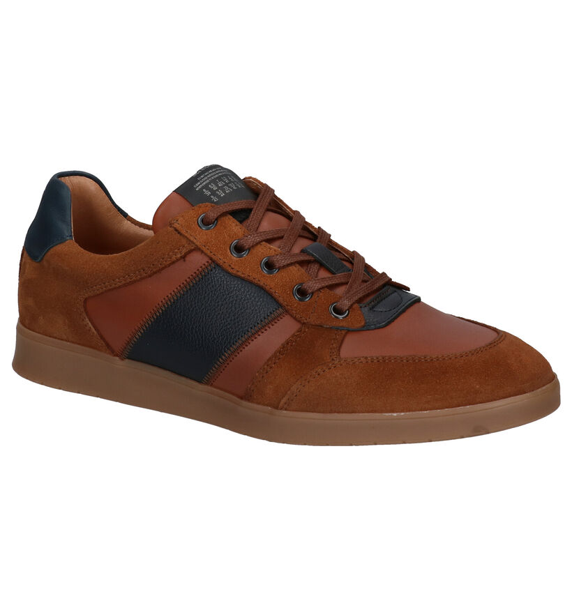 Borgo Sport Montreal Cognac Veterschoenen voor heren (281389) - geschikt voor steunzolen