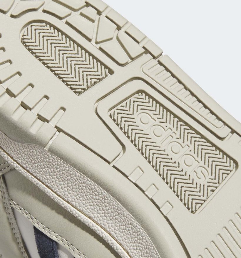 adidas Rapid Court Mid Baskets montantes en Beige pour filles, garçons (359673) - pour semelles orthopédiques