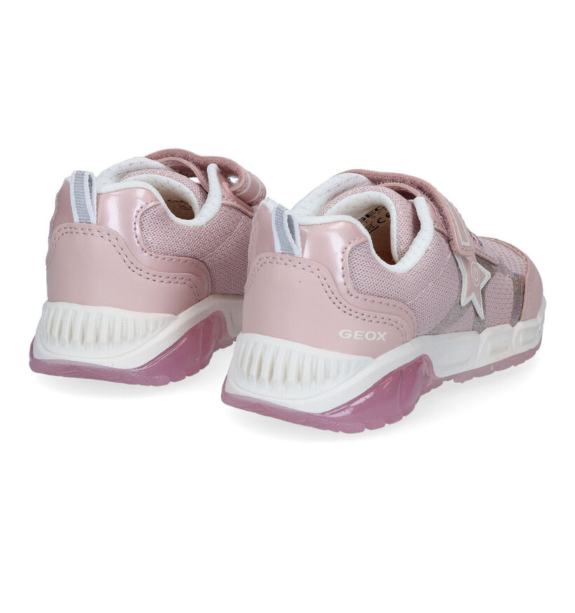 Geox Spaziale Baskets en Rose en simili cuir (311002)