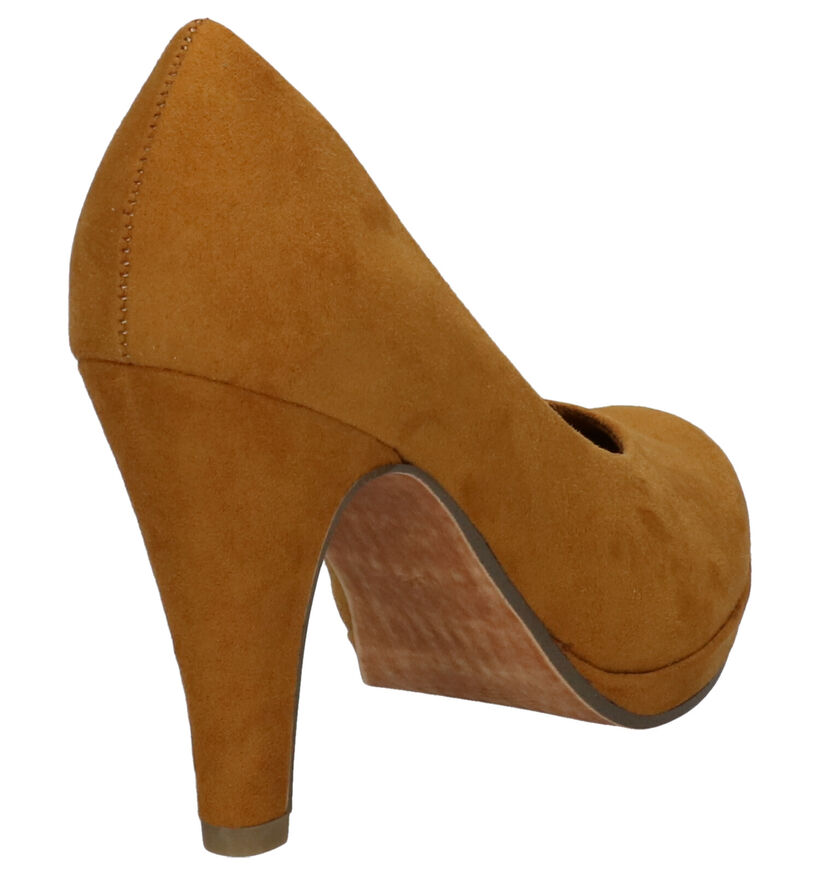 Youh! Gele Pumps in stof (253771)
