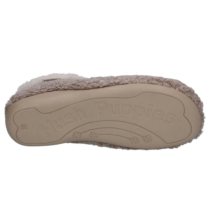 Hush Puppies Orge Taupe Pantoffels in stof (298788)