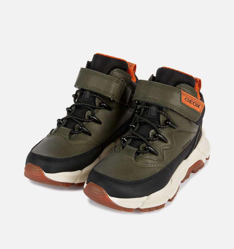 Geox Flexyper Plus Kaki Hoge Schoenen voor jongens (361927) - geschikt voor steunzolen