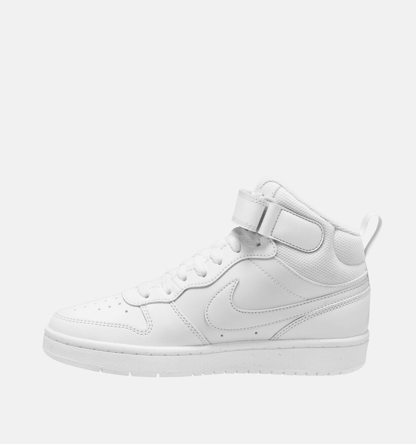 Nike Court Borough MID 2 GS Witte Sneakers voor jongens, meisjes (347940)