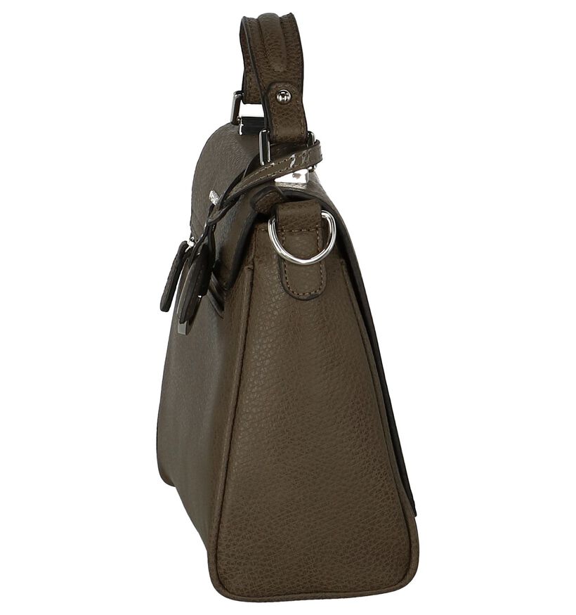 Taupe Crossbody Tas Laurent David Camille in imitatieleer (230061)