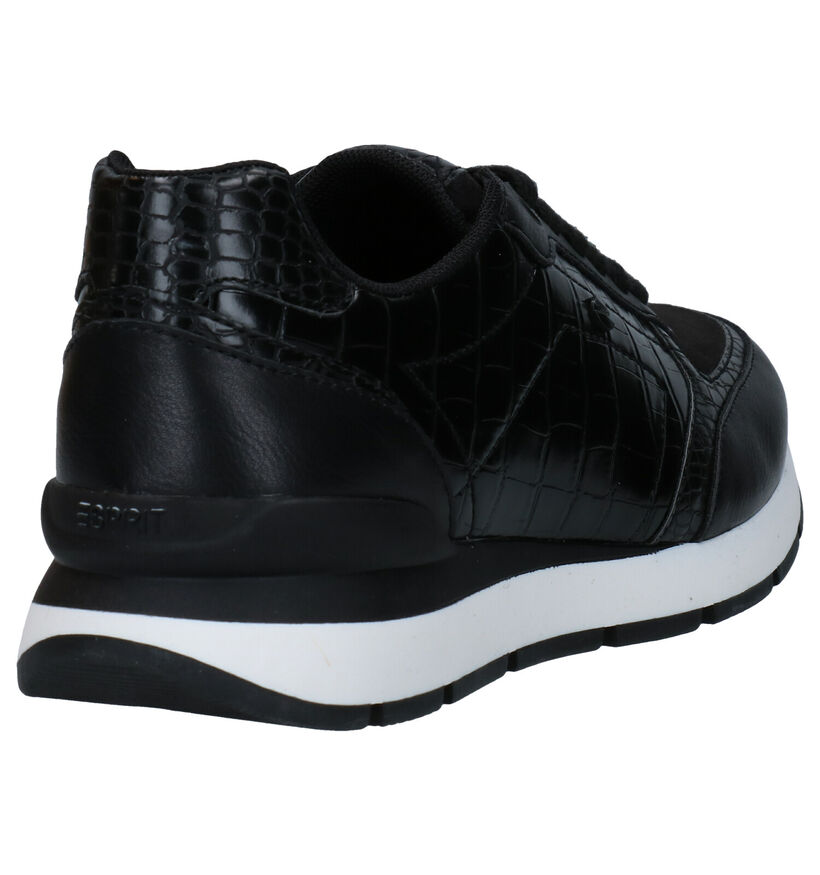 Esprit Zwarte Sneakers in kunstleer (279620)