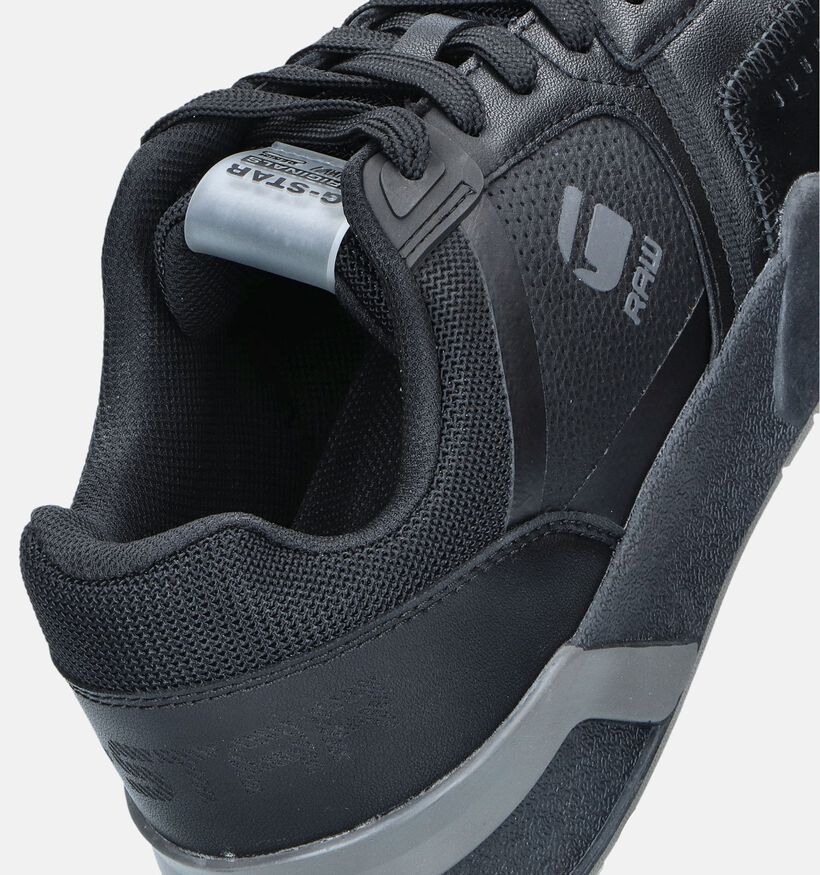 G-Star Carrick Cup Low M Zwarte Veterschoenen voor heren (345646) - geschikt voor steunzolen