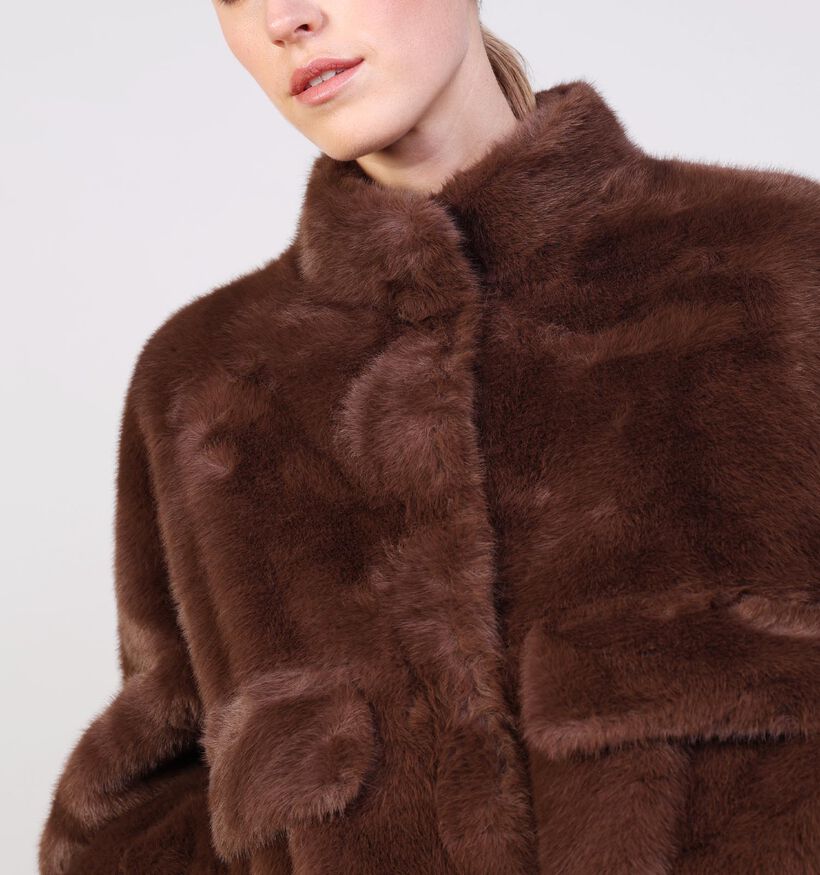 Adoré Milana Manteau court en Marron pour femmes (369250)