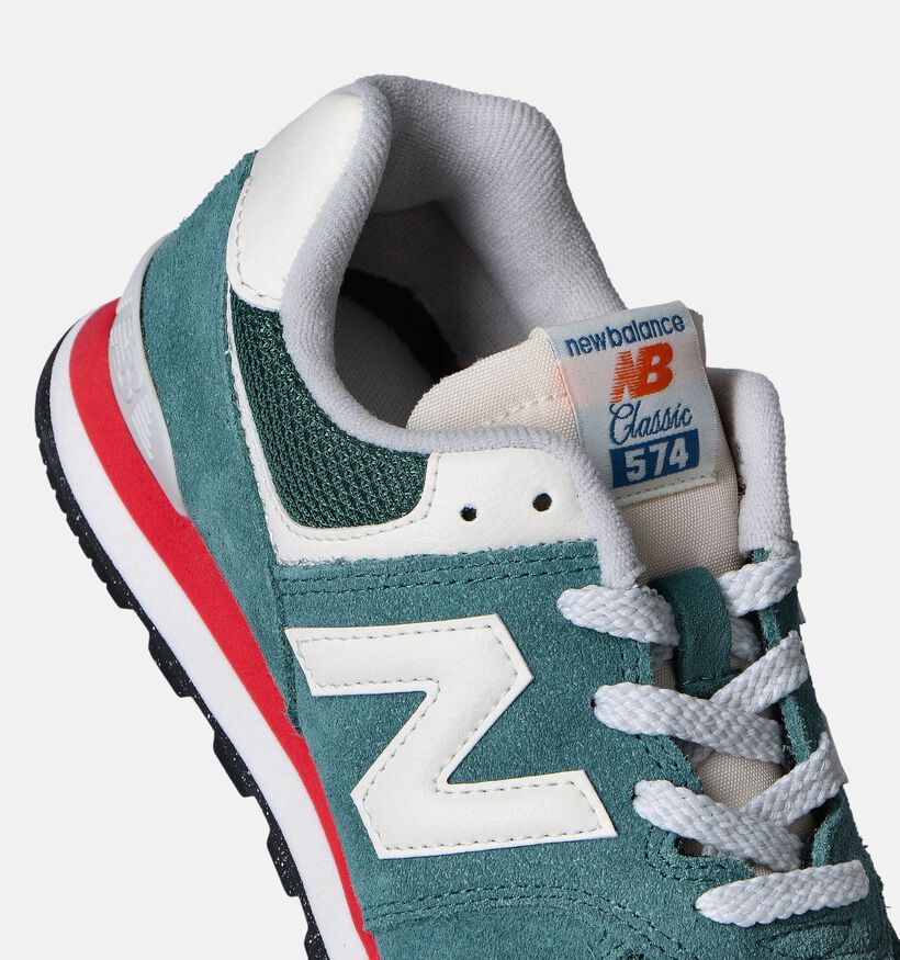 New Balance GC 574 Baskets en Vert pour garçons, filles (350574)