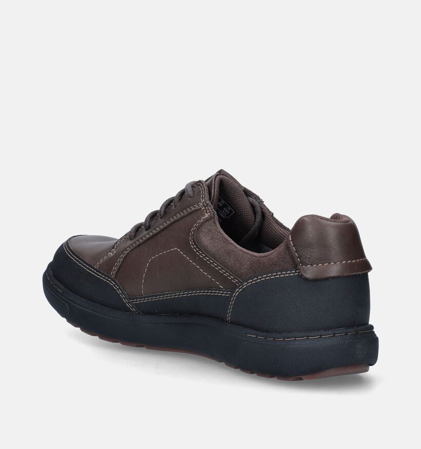 Clarks Mapstone Logtx Bruine Veterschoenen voor heren (345409) - geschikt voor steunzolen