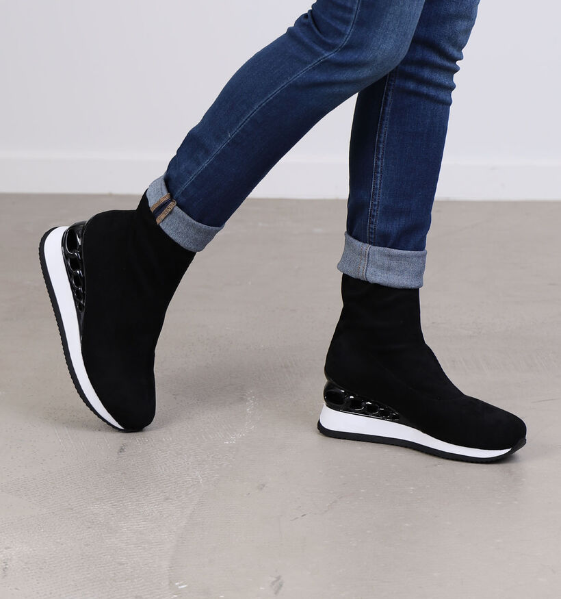 Noa Harmon Bottines à talons en Noir pour femmes (297803)