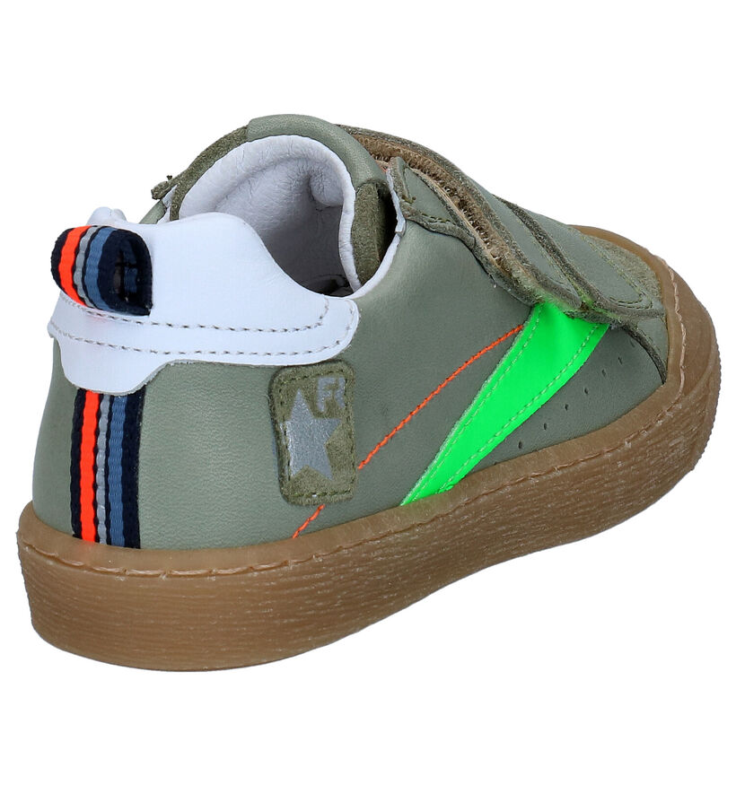 FR by Romagnoli Kaki Velcroschoenen in leer (285417)