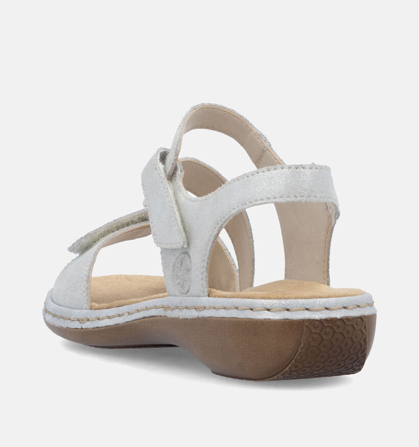 Rieker Zilveren Sandalen voor dames (354993)