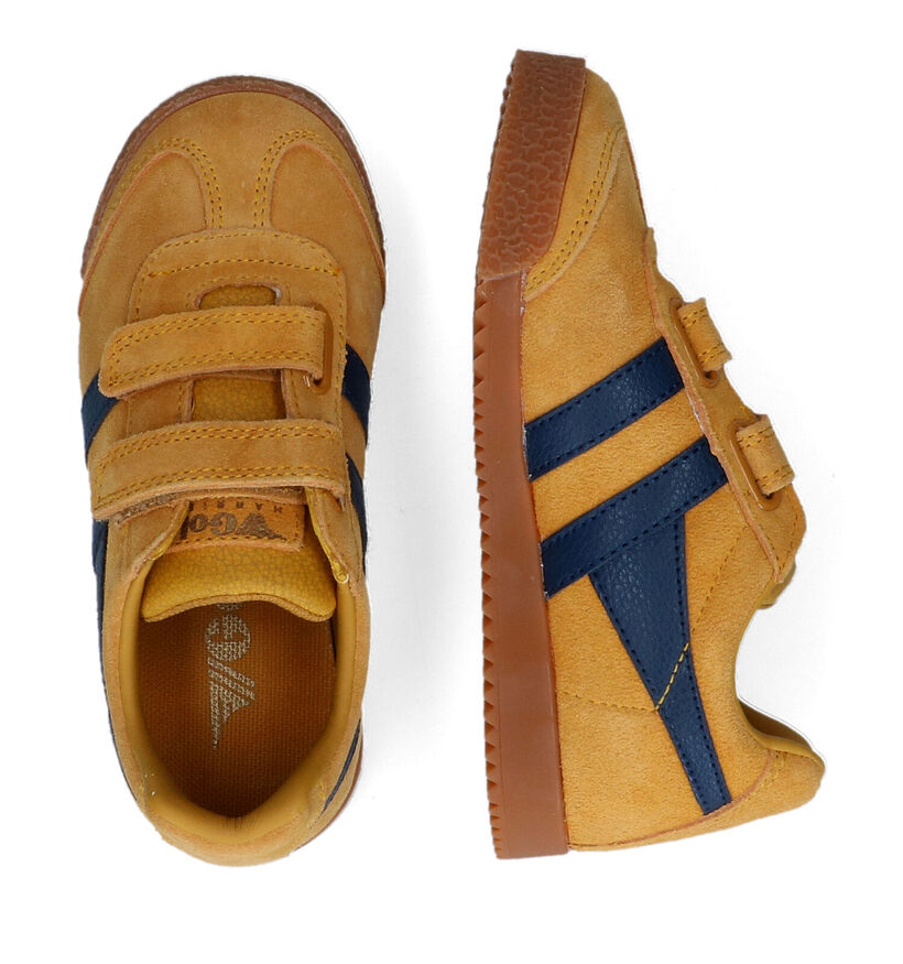 Gola Harrier Strap Blauwe Sneakers voor meisjes, jongens (335822)