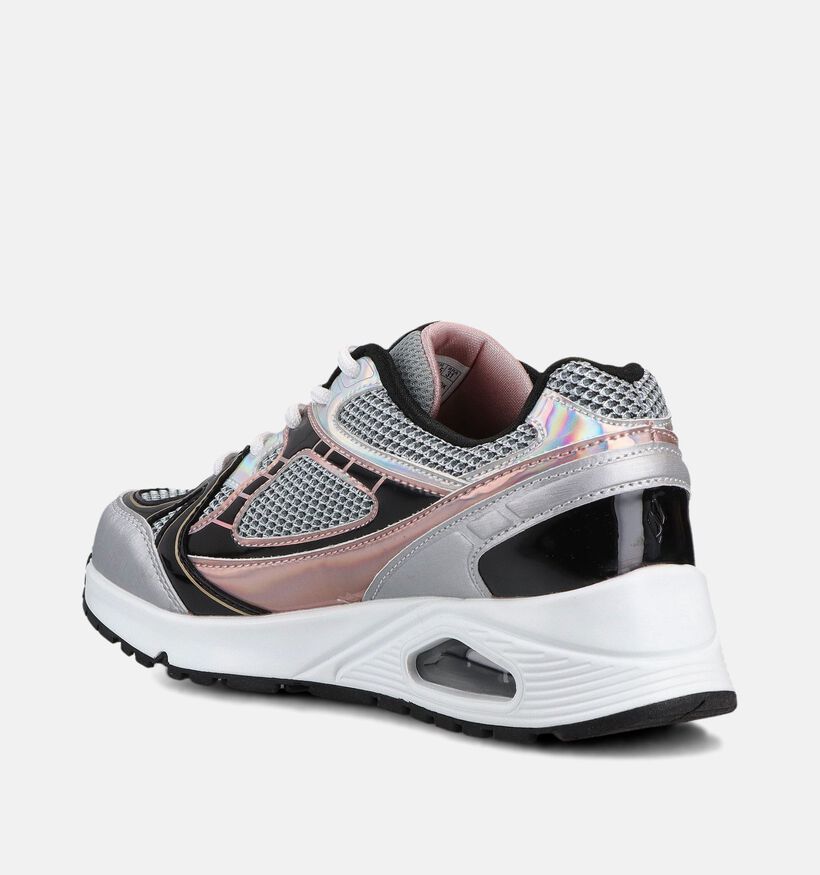Skechers Uno Baskets basses en Argent pour filles (375700)