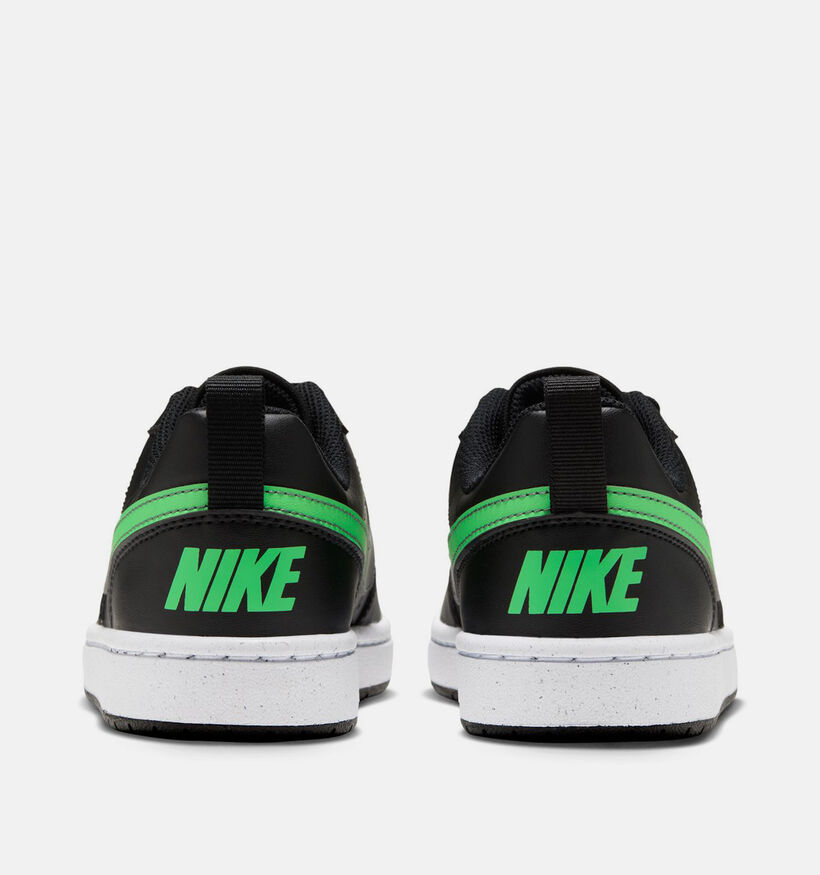 Nike Court Borough Low Zwarte Sneakers voor jongens (377292)