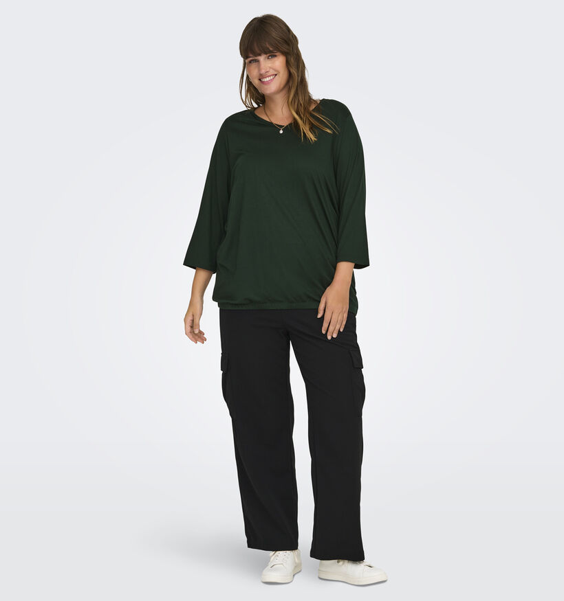 ONLY Carmakoma Carlinne T-shirt en Vert pour femmes (348430)