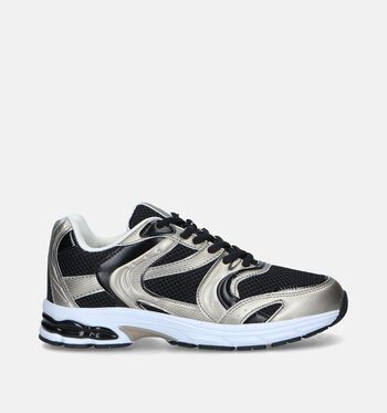 Shoecolate Sneakers Zwart/Goud/Zilver