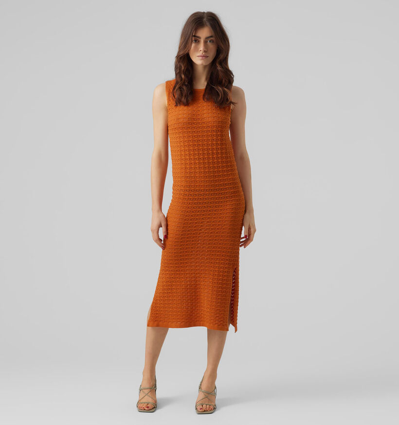 Vero Moda Frida Robe en Orange pour femmes (327226)