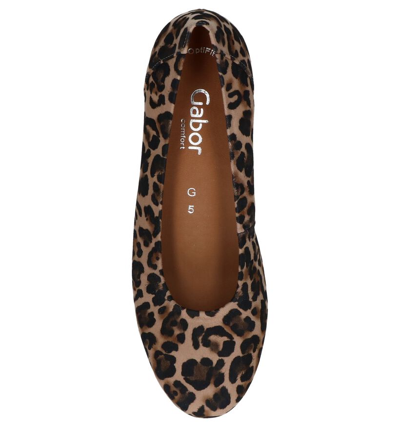 Pumps met Luipaardprint Gabor OptiFit in nubuck (245359)