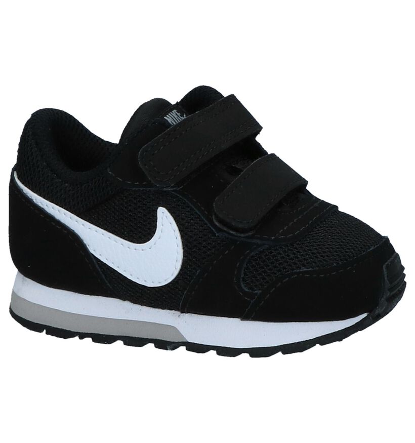 Zwarte Velcro Babysneakers Nike MD Runner 2 in kunstleer (234329)