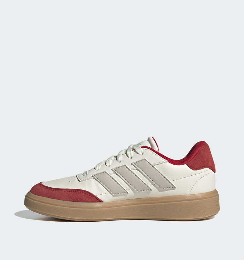 adidas Courtblock J Ecru Sneakers voor meisjes, jongens (357491) - geschikt voor steunzolen