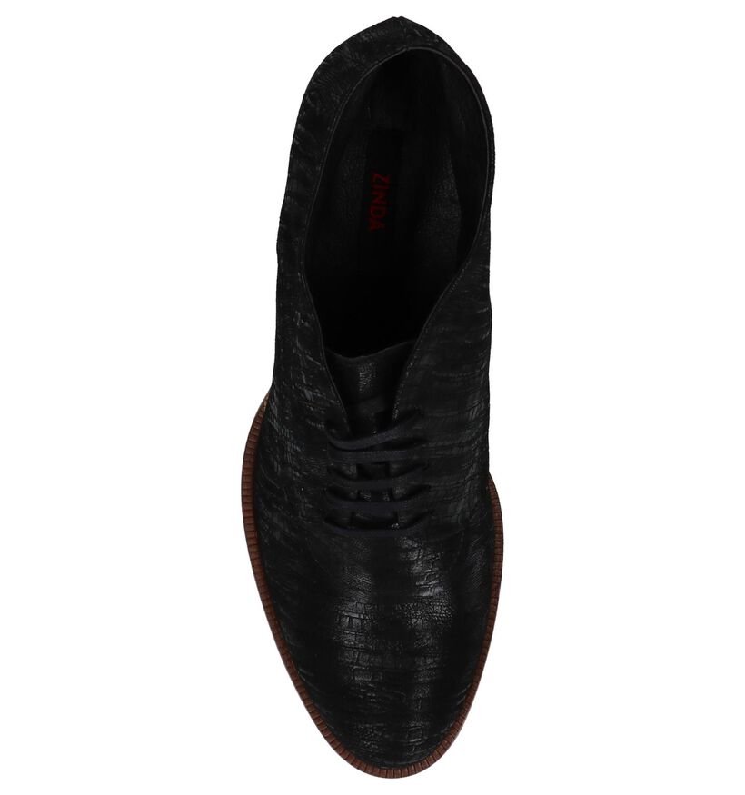 Zinda Bottillons en Noir en daim (227027)