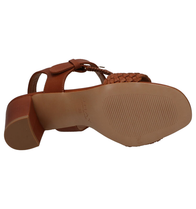 JHay Cognac Sandalen in leer (273122)