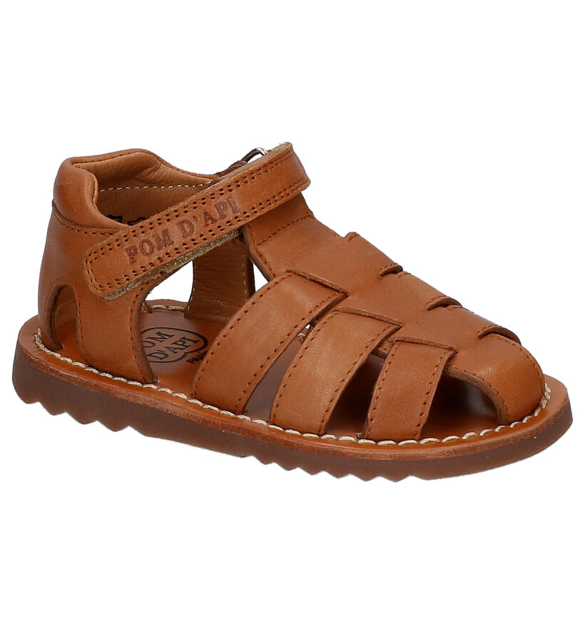 Pom d'Api Waff Papy Cognac Sandalen voor jongens (304805)