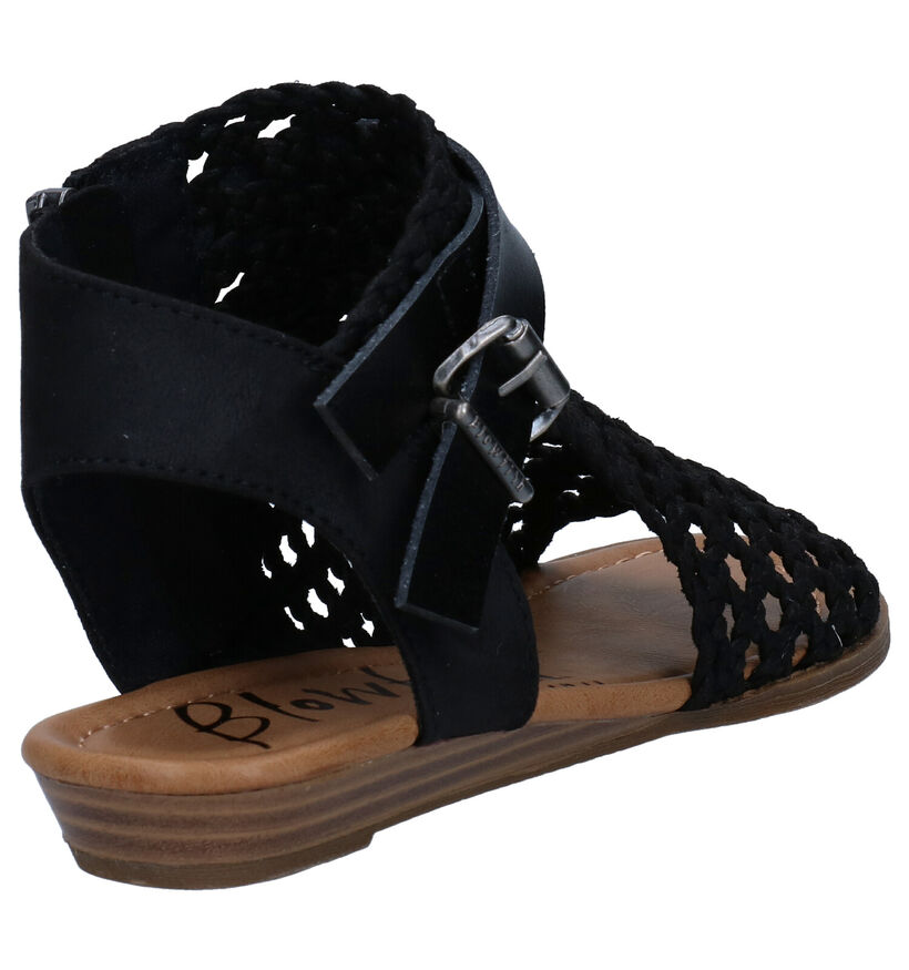 Blowfish Malibu Vegan Ballad Zwarte Sandalen in kunstleer (288918)