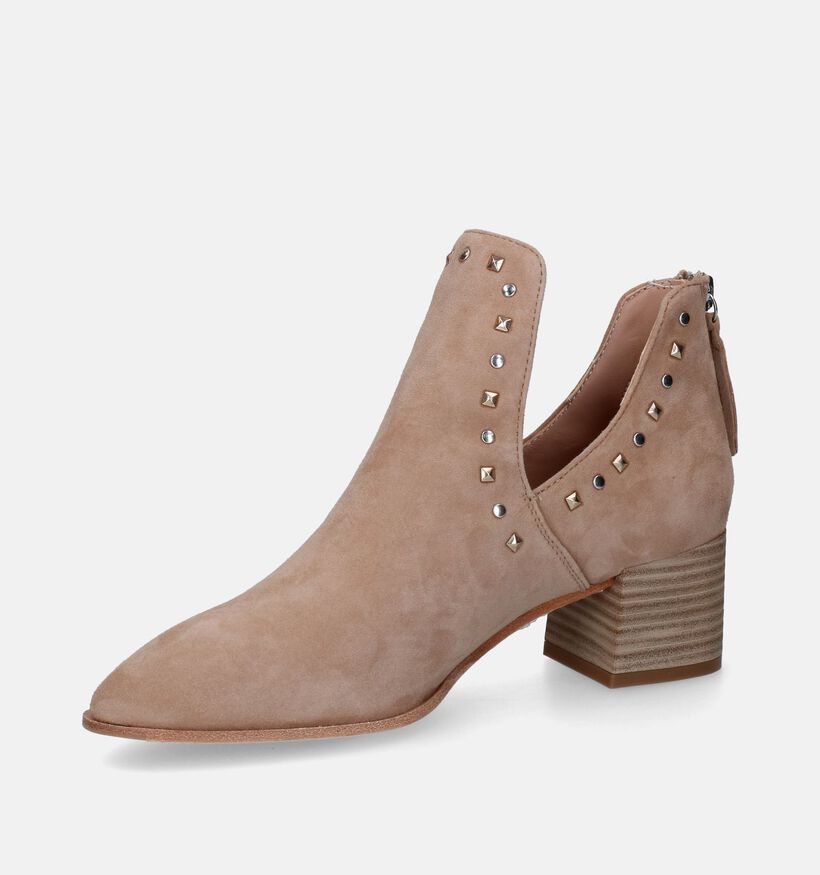 Unisa Muler Beige Enkellaarzen voor dames (309700)