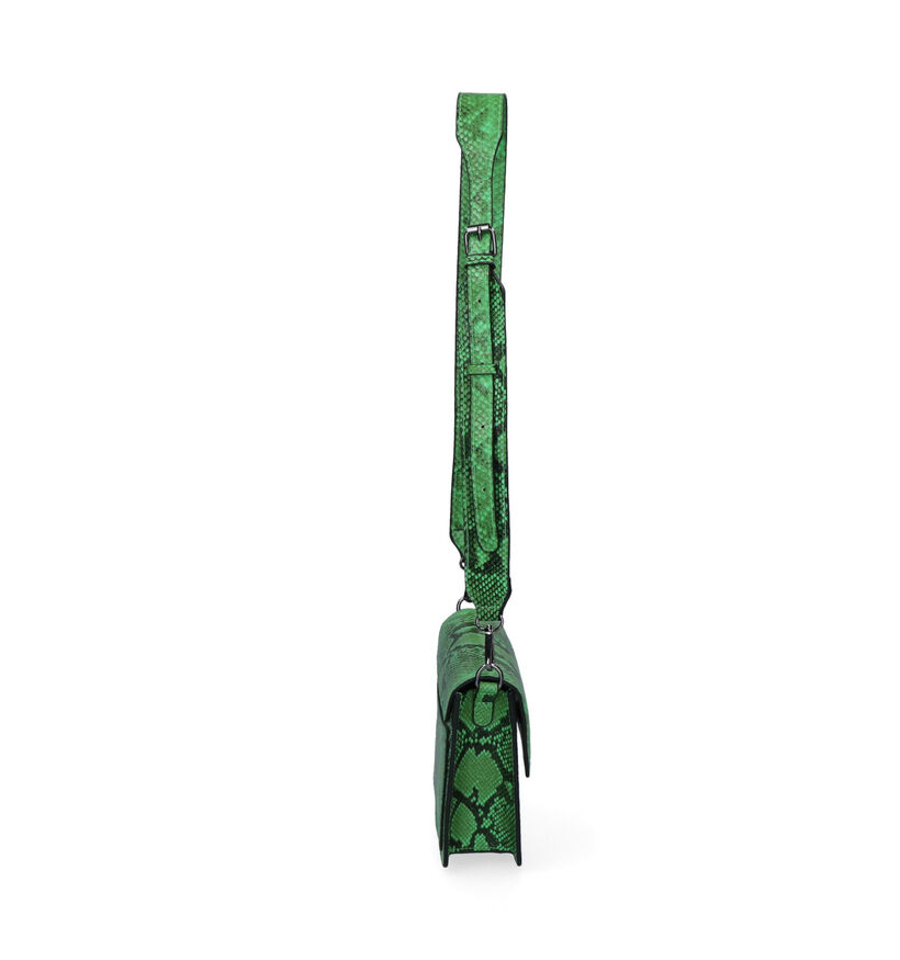 Hvisk Cayman Snake Vegan Sac porté croisé en Vert pour femmes (312288)