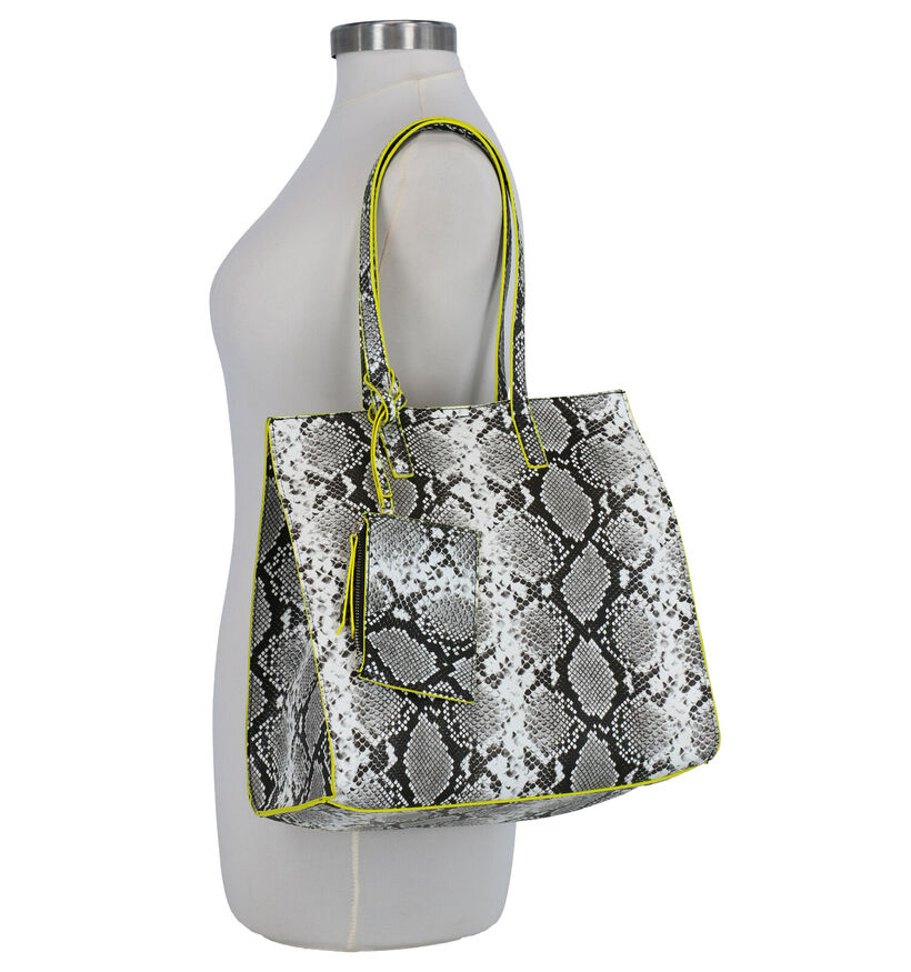 Emily & Noah Bag in Bag Grijze Shopper Tas in kunstleer (275940)