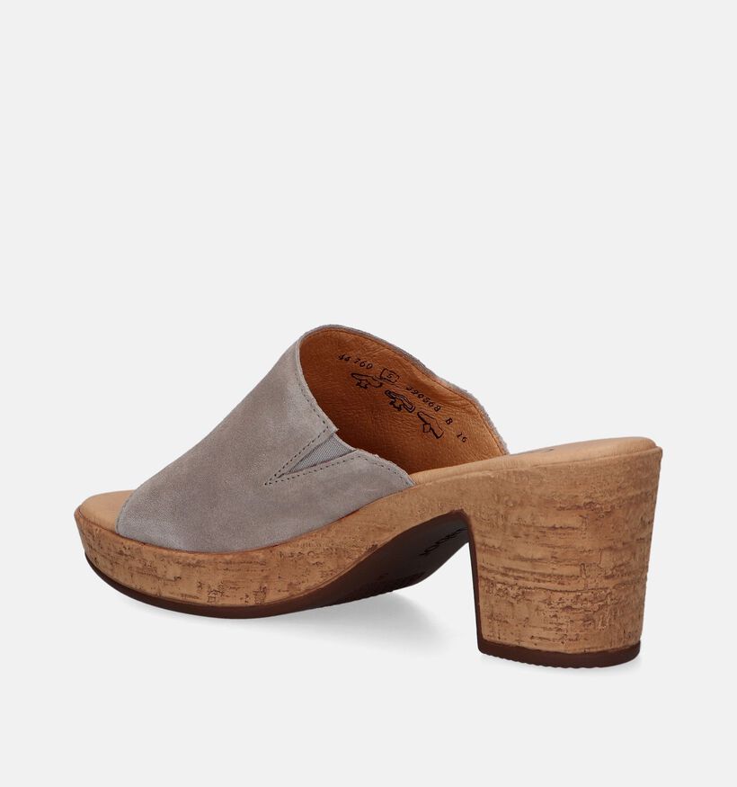 Gabor Best Fitting Nu-pieds avec talon carré en Beige pour femmes (339376)