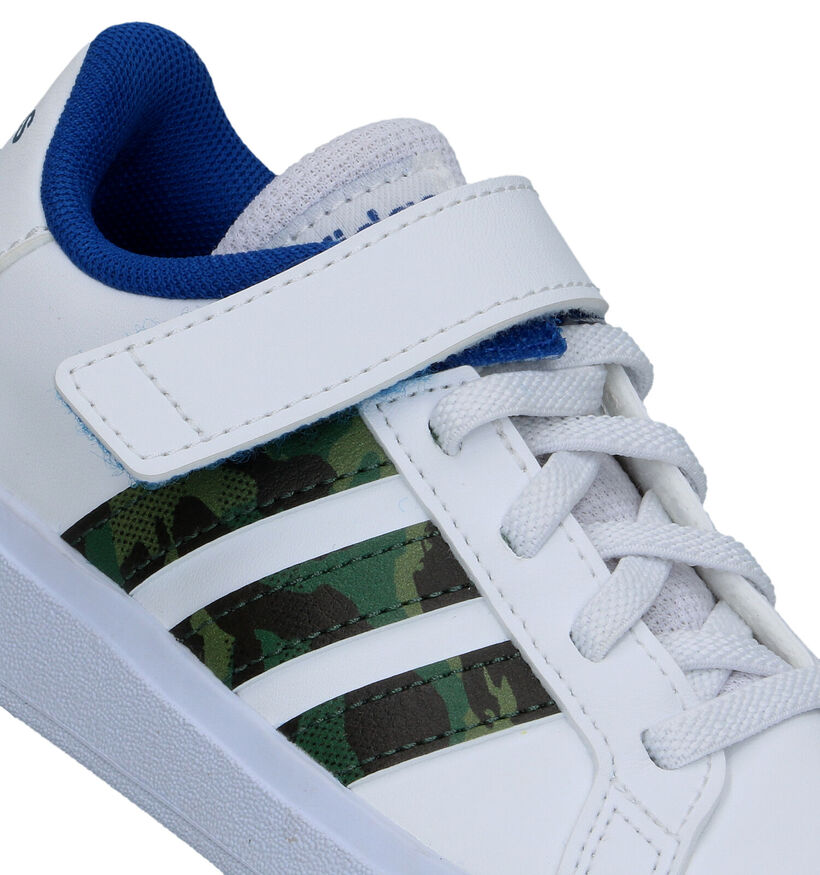 adidas Grand Court 2.0 EL Witte Sneakers voor jongens, meisjes (324107)