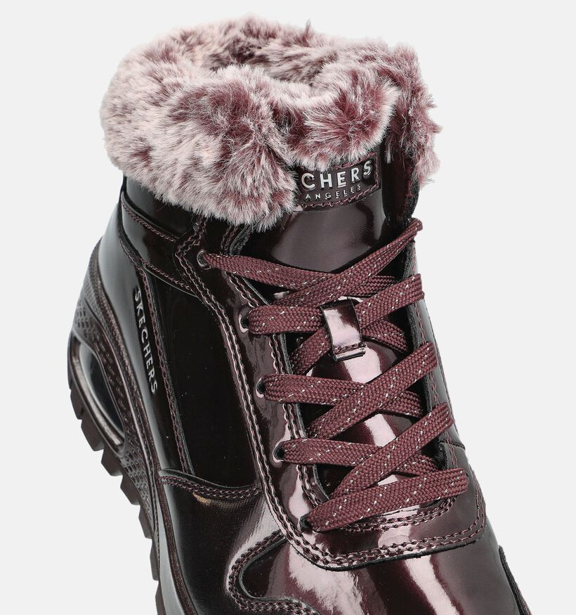 Skechers Uno Rugged Fiesty Winter Boots en Bordeaux pour femmes (377972)
