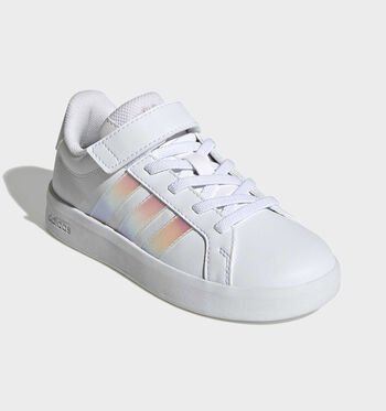 adidas Grand Court Low Sneakers core white/ Crystal Linen/ Aurora Coffee/ftwr white/ bliss pink/ Lucid Tangerine/ftwr white/ iridescent/ ftwr white