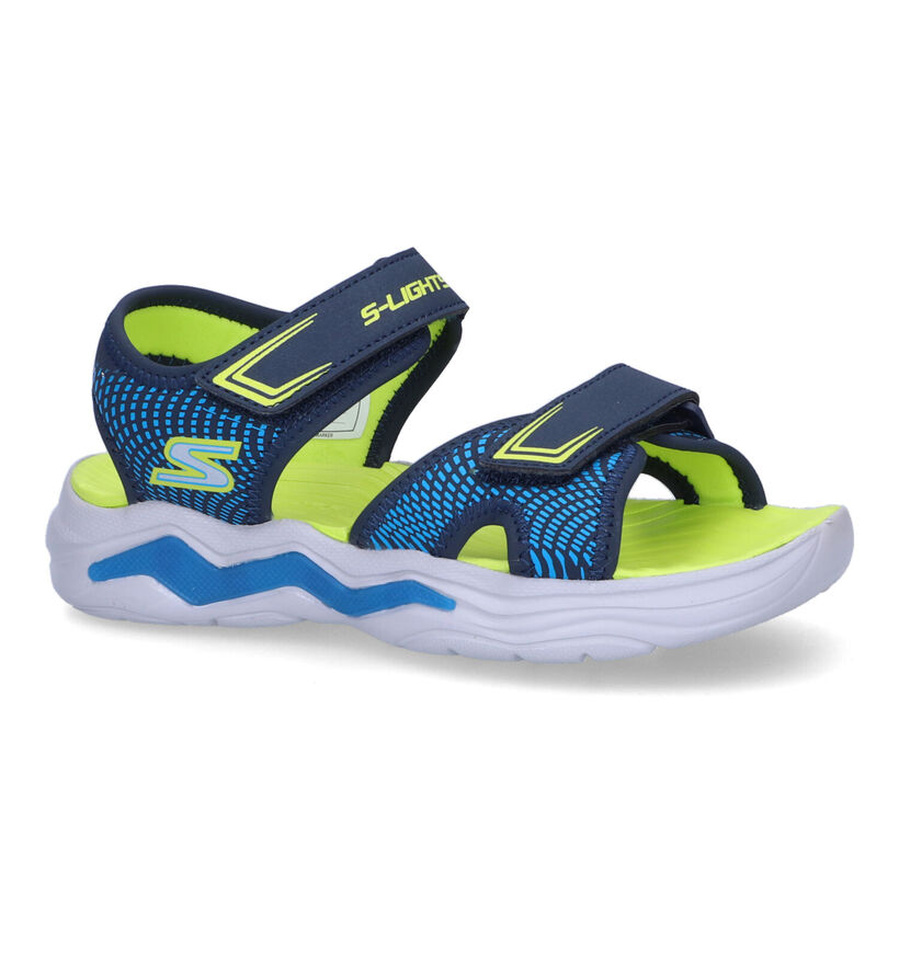 Skechers Erupters Blauwe Sandalen in kunstleer (302935)