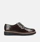 Pitillos Donkerbruine Veterschoenen voor dames (379726) - geschikt voor steunzolen
