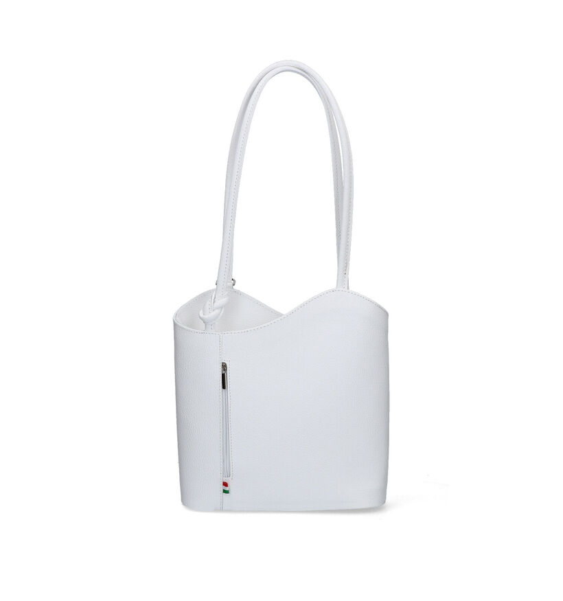 Time Mode Witte Schoudertas in leer (327495)