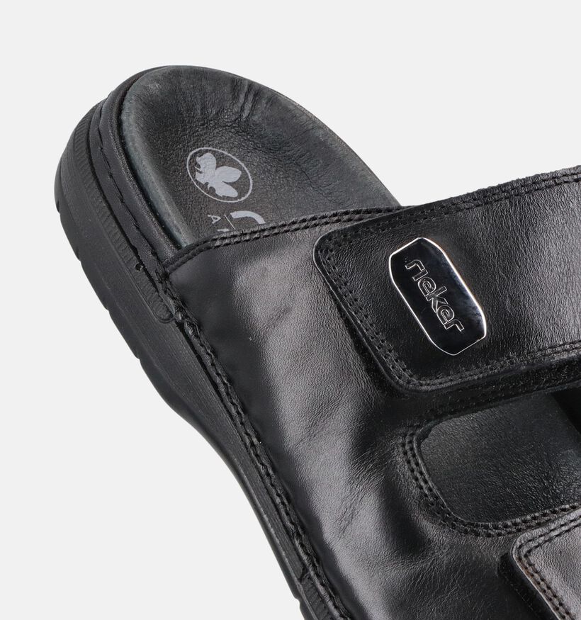 Rieker Nu-pieds en Noir pour hommes (370513)