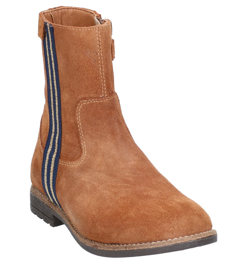Milo & Mila Bottes basses en Naturel en nubuck (261298)