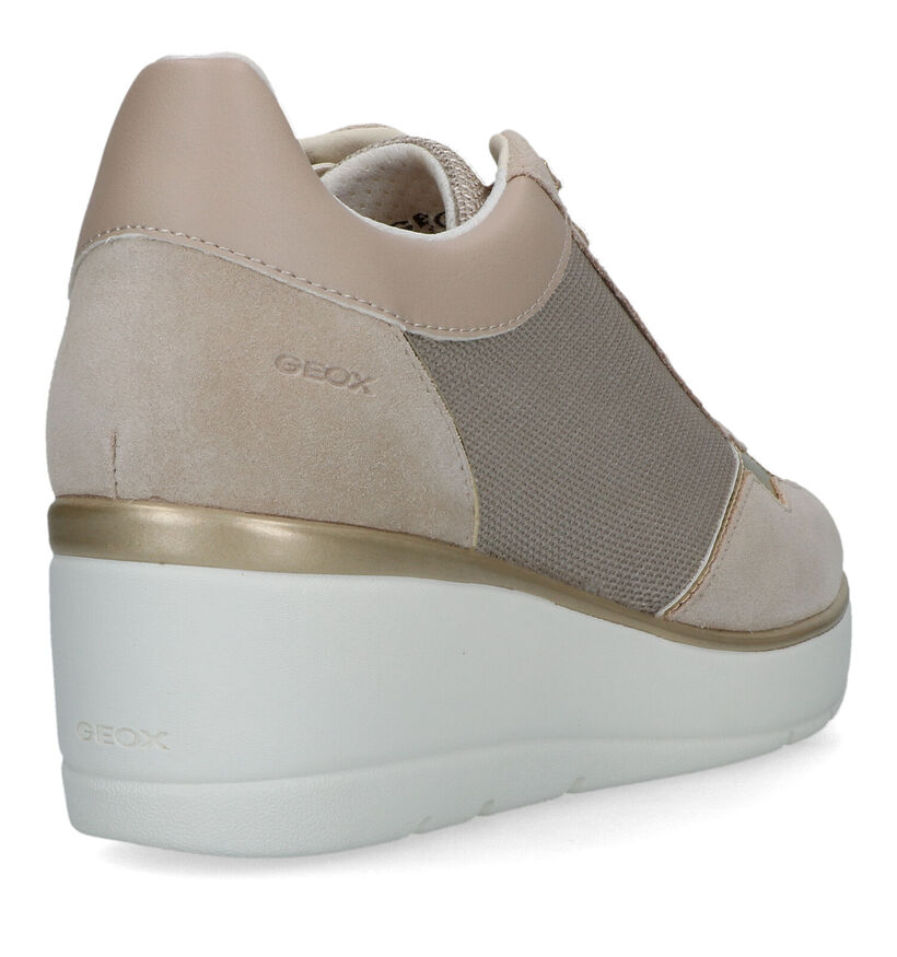 Geox Ilde Taupe Sneakers voor dames (326647) - geschikt voor steunzolen