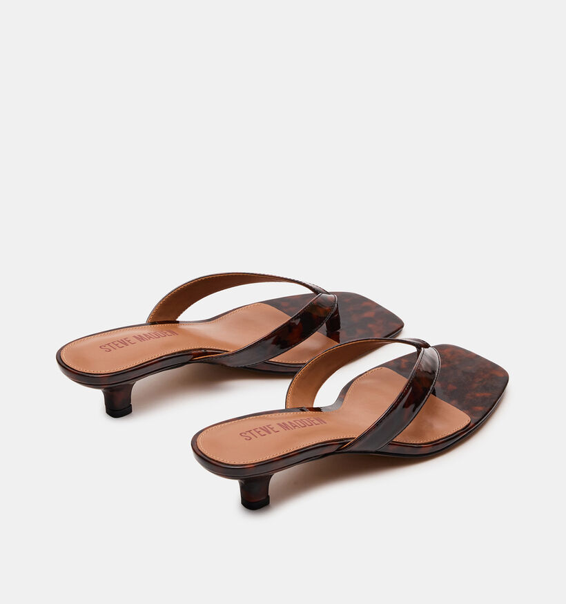 Steve Madden Tracie Donkerbruine Slippers met hak voor dames (372095)