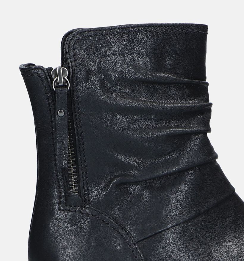 Gabor Zwarte Biker boots voor dames (331190) - geschikt voor steunzolen