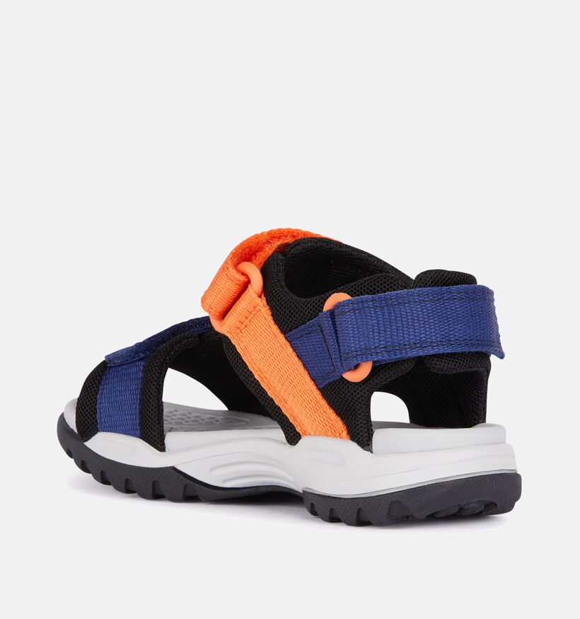 Geox J Borealis Sandales en Bleu fonc&eacute; pour gar&ccedil;ons (368867)