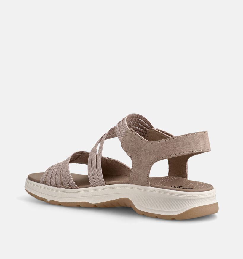 Jana Taupe Sandalen voor dames (371800)