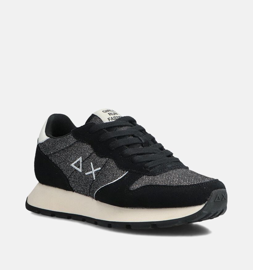 Sun68 Ally Glitter Zwarte Sneakers voor dames (361899) - geschikt voor steunzolen