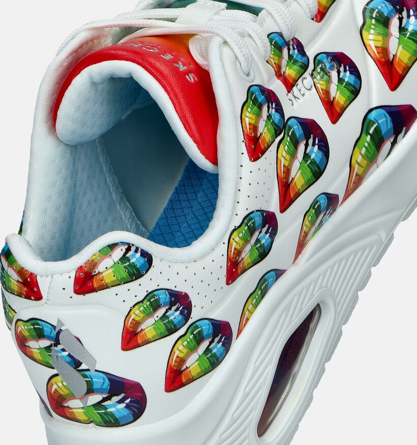 Skechers Uno Prism Kisses Witte Sneakers voor dames (352260)