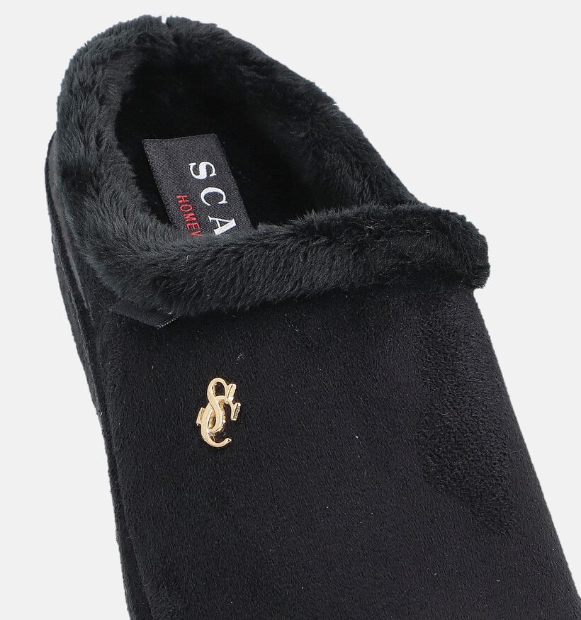 Scapa Zwarte Pantoffels voor dames (364044)