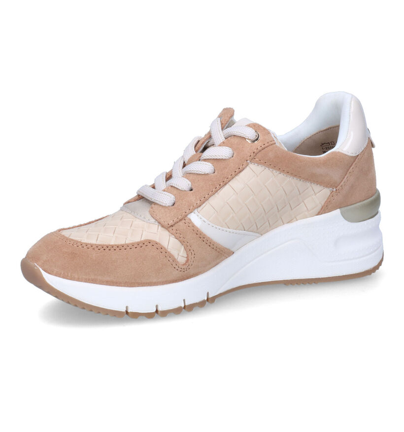 Tamaris Baskets casual en Beige foncé pour femmes (306318) - pour semelles orthopédiques